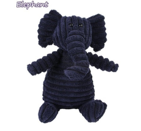 Plush Animal Squeaky Dog Toy - Molar Teeth Cleaning