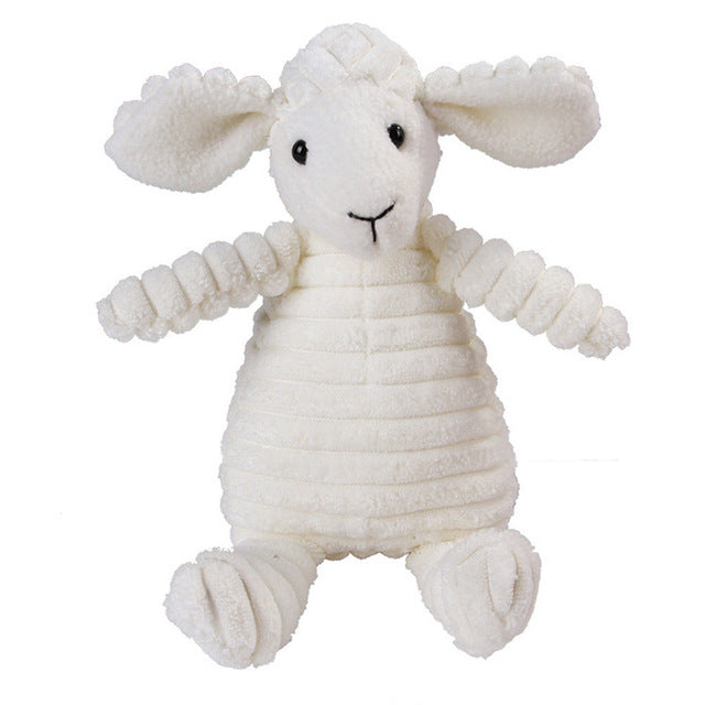 Plush Animal Squeaky Dog Toy - Molar Teeth Cleaning