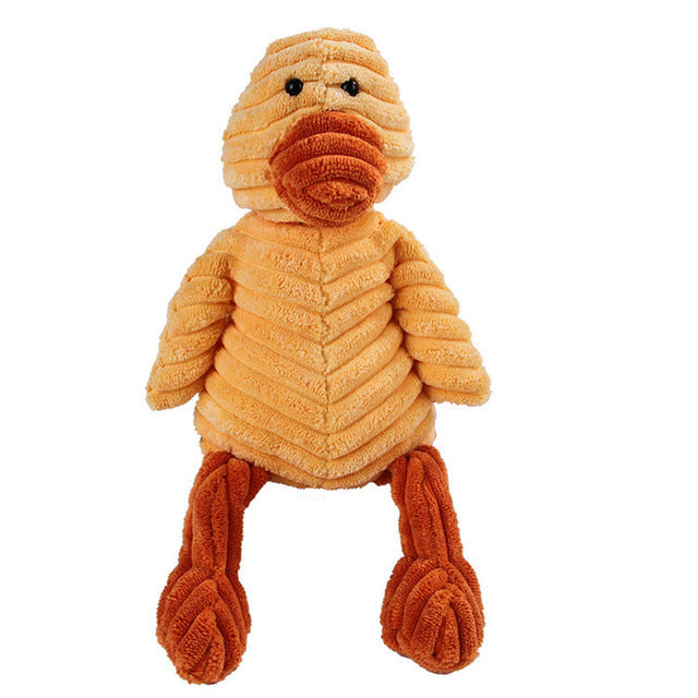 Plush Animal Squeaky Dog Toy - Molar Teeth Cleaning