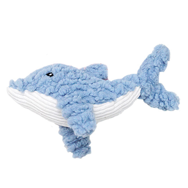 Corduroy Plush Squeaky Dog Toy - Bite-Resistant for Small & Large Dogs