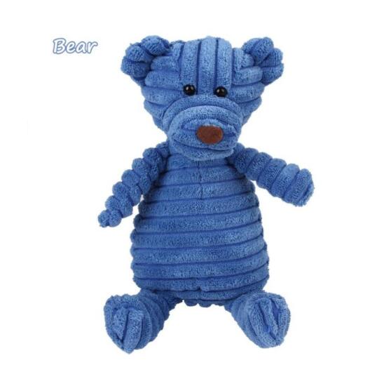 Plush Animal Squeaky Dog Toy - Molar Teeth Cleaning