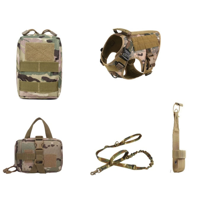 Tactical K9 Dog Harness & Leash Set - Training Vest for All Breeds
