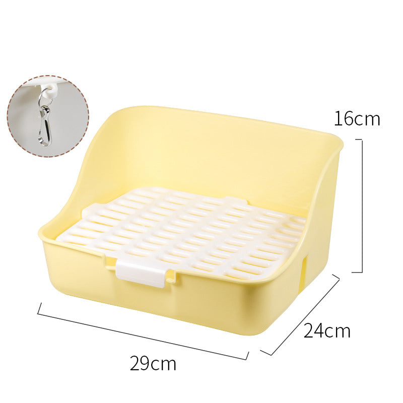 Corner Litter Box Potty Trainer for Rabbits, Hamsters & Small Animals