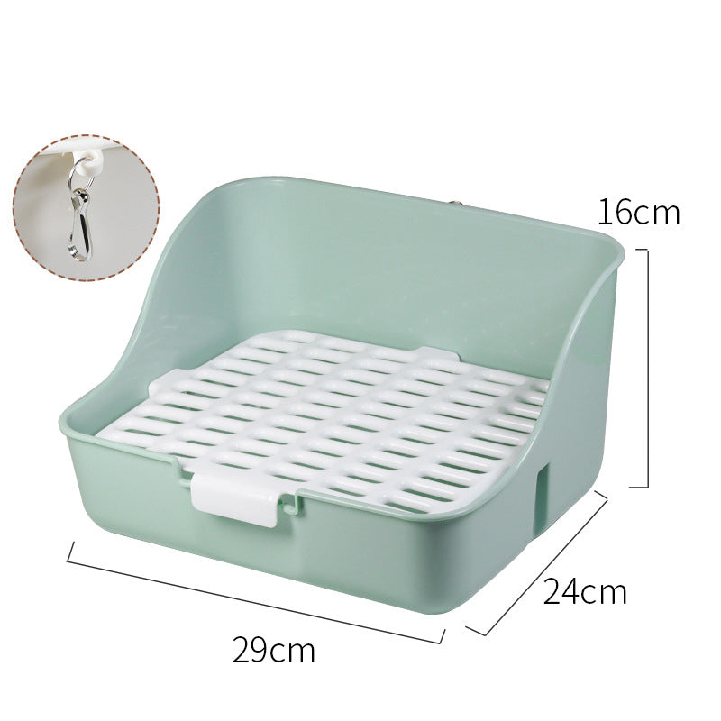 Corner Litter Box Potty Trainer for Rabbits, Hamsters & Small Animals