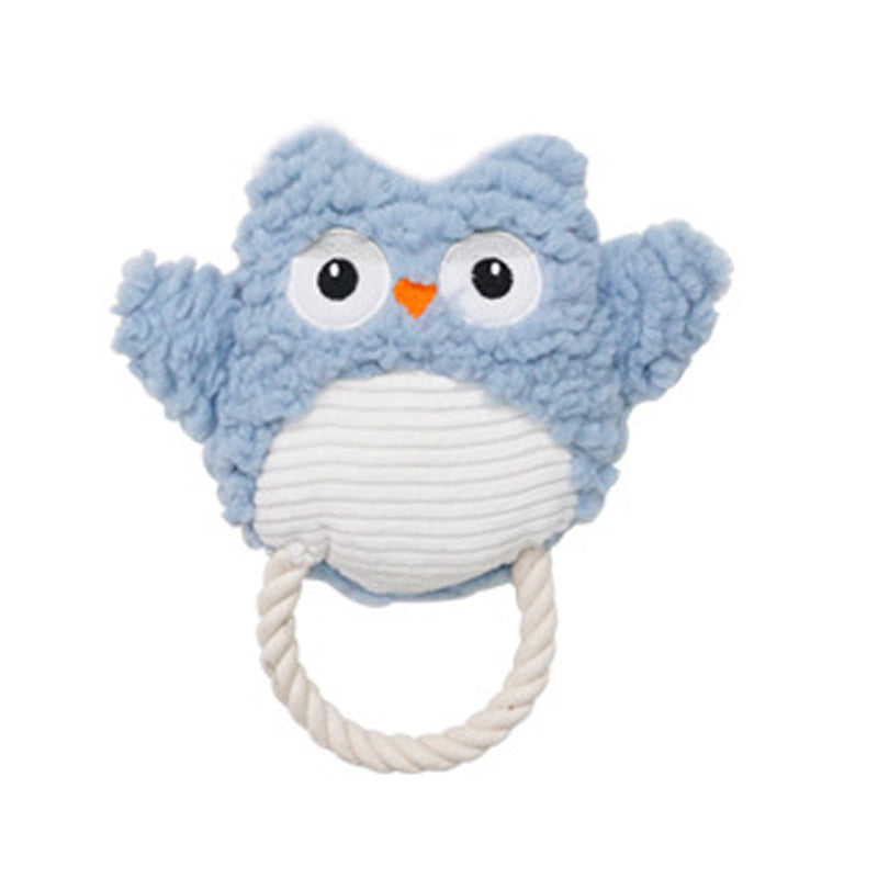 Corduroy Plush Squeaky Dog Toy - Bite-Resistant for Small & Large Dogs