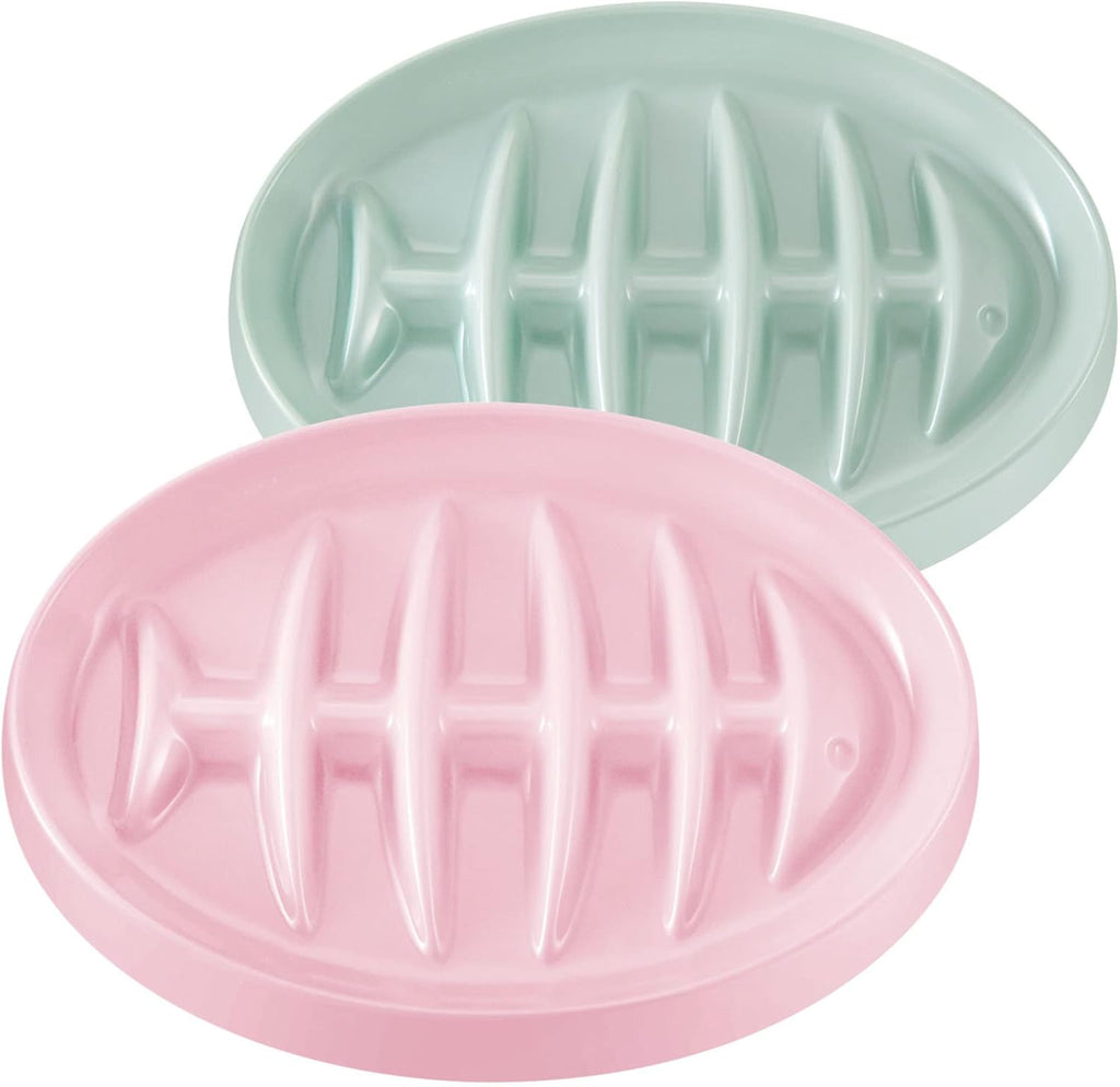 Fishbone Slow Feeder Bowl - Anti-Gulping Pet Dish for Cats & Dogs