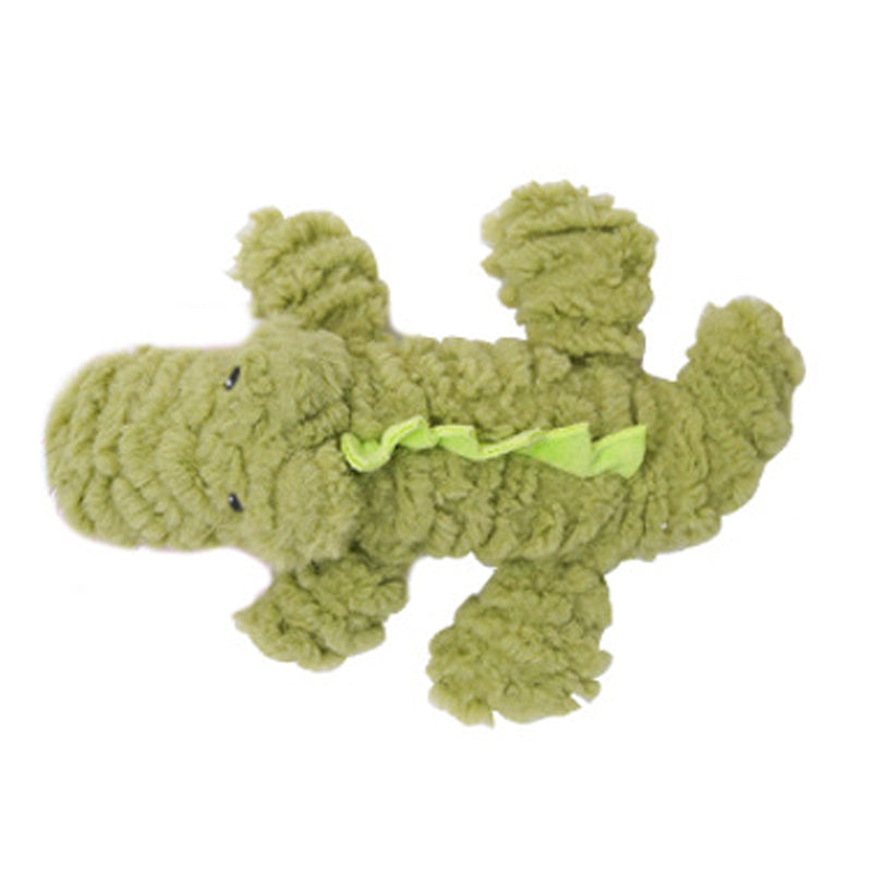 Corduroy Plush Squeaky Dog Toy - Bite-Resistant for Small & Large Dogs