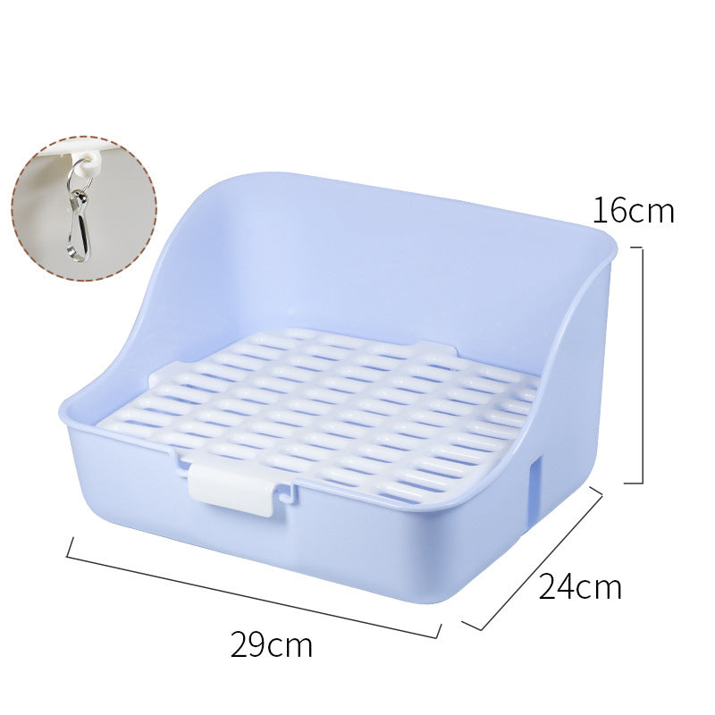 Corner Litter Box Potty Trainer for Rabbits, Hamsters & Small Animals