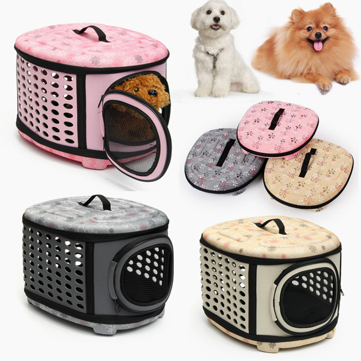 Foldable Pet Handbag Carrier and Cage