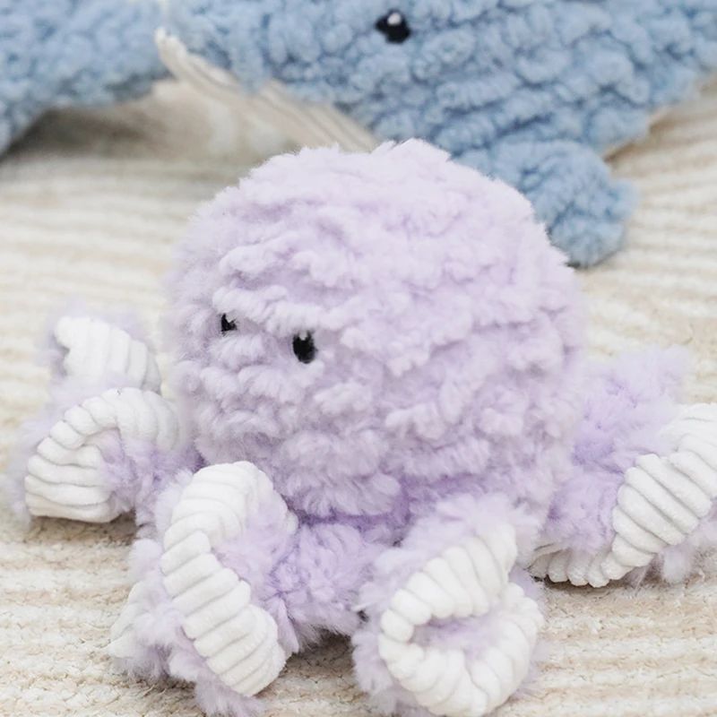 Corduroy Plush Squeaky Dog Toy - Bite-Resistant for Small & Large Dogs