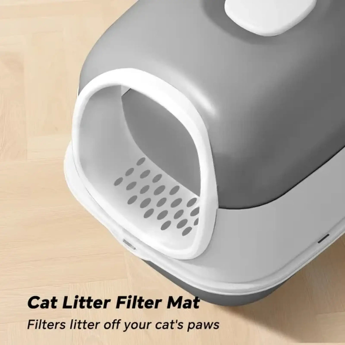 Cat Litter Box with Lid Large Covered Pet Toilet