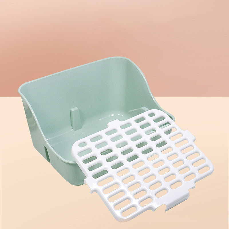 Corner Litter Box Potty Trainer for Rabbits, Hamsters & Small Animals
