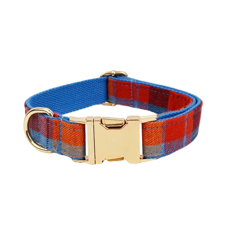 Personalized Plaid Dog Harness Set - Harness, Leash & Bow Tie
