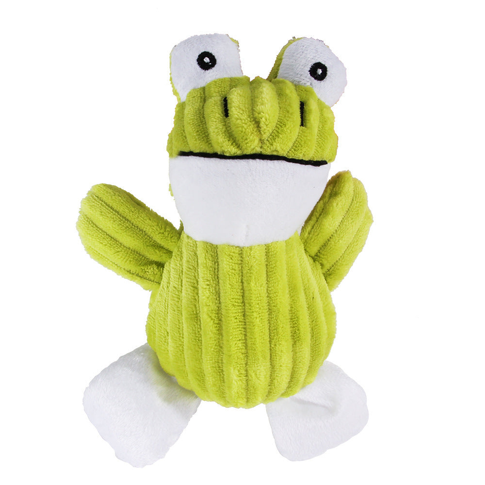 Plush Animal Squeaky Dog Toy - Molar Teeth Cleaning