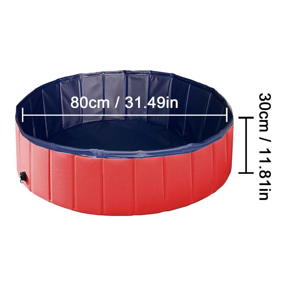 Foldable PVC Dog Pool - Cooling & Bathing Tub for Large & Medium Dogs