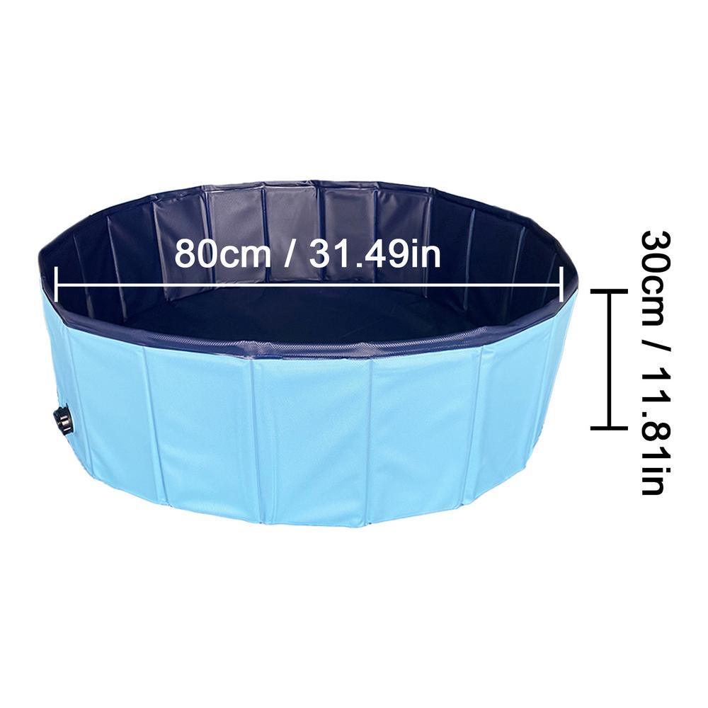 Foldable PVC Dog Pool - Cooling & Bathing Tub for Large & Medium Dogs