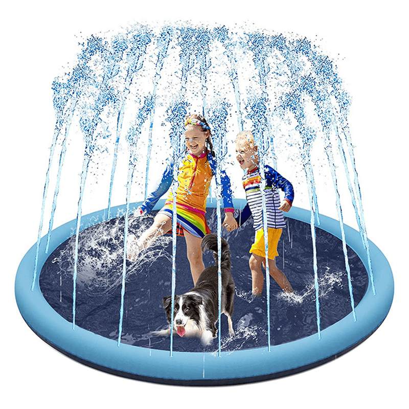 Inflatable Pet Sprinkler Splash Pad - Summer Cooling Mat for Dogs & Kids