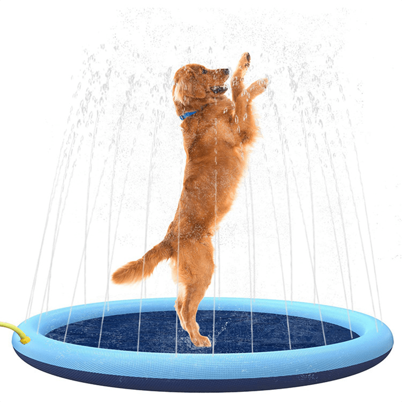 Inflatable Pet Sprinkler Splash Pad - Summer Cooling Mat for Dogs & Kids
