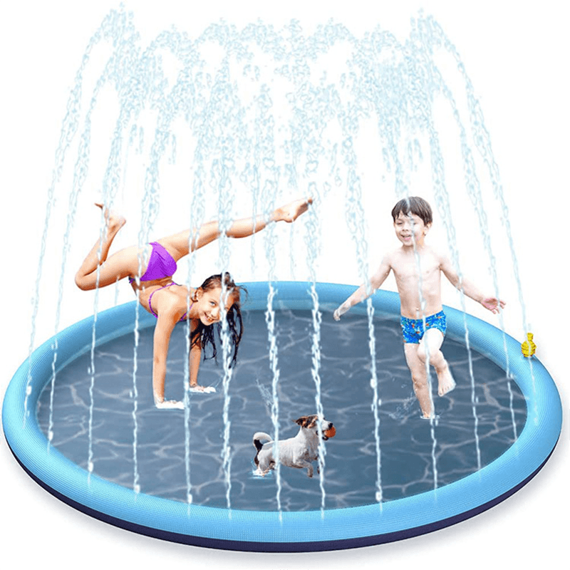 Inflatable Pet Sprinkler Splash Pad - Summer Cooling Mat for Dogs & Kids