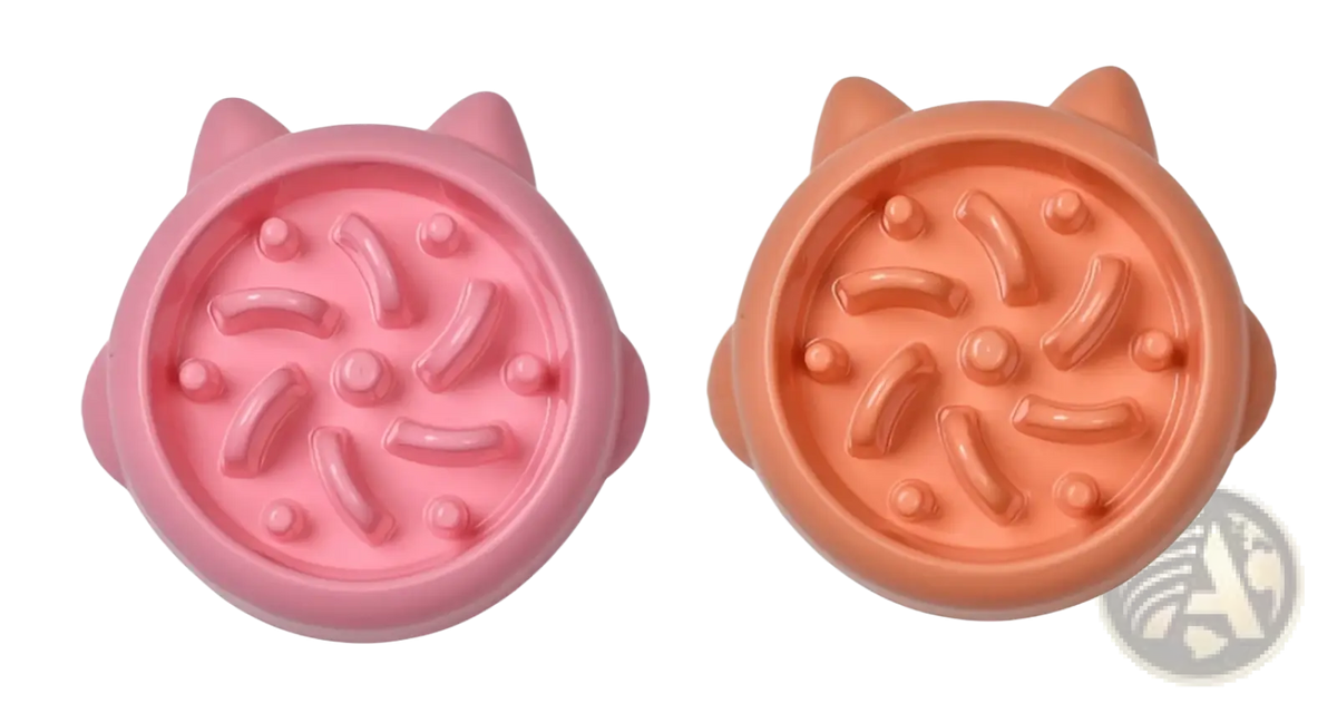 Slow Feeder Dog Bowl Anti Gulping Silicone Pet Dish