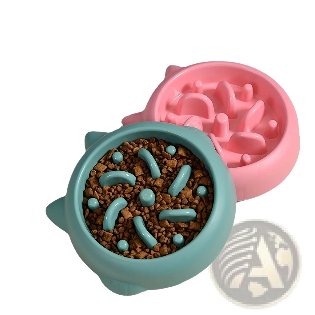 Slow Feeder Dog Bowl Anti Gulping Silicone Pet Dish