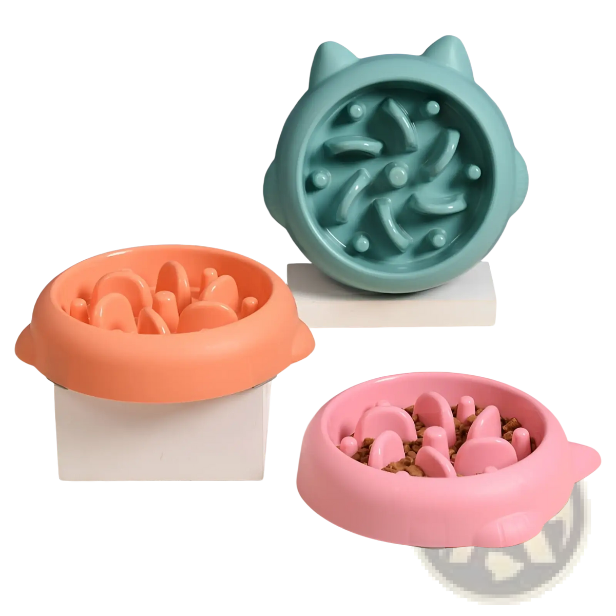 Slow Feeder Dog Bowl Anti Gulping Silicone Pet Dish